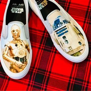 Sperry Star Wars boat shoes sneakers loafers mens 8.5 - white - like new